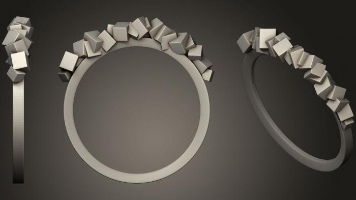 نموذج ثلاثي الأبعاد لآلة CNC خواتم مجوهرات خاتم الحجر